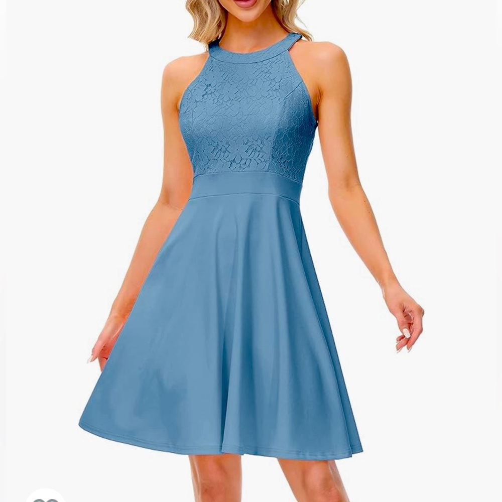 Dusty Blue cocktail dress